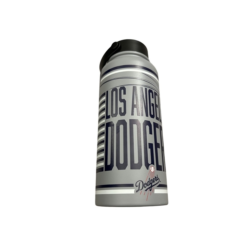 Great American Products LA Dodgers Water Bottle Unisex OS Grey New MLB Insulated